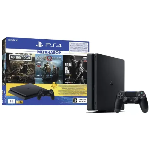 Игровая консоль Sony PlayStation 4 1TB + DG/GOW/TLOU/PS Plus 3мес. СUH-2208B