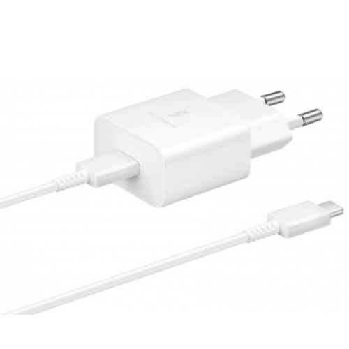 СЗУ Samsung 15W Type-C + кабель белый