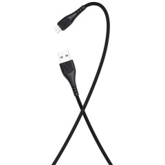 Кабель USB 2.0 A вилка - microUSB 1 м More choice K22m (Black)