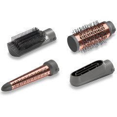 Фен-расческа BABYLISS AS136E серый/розовый