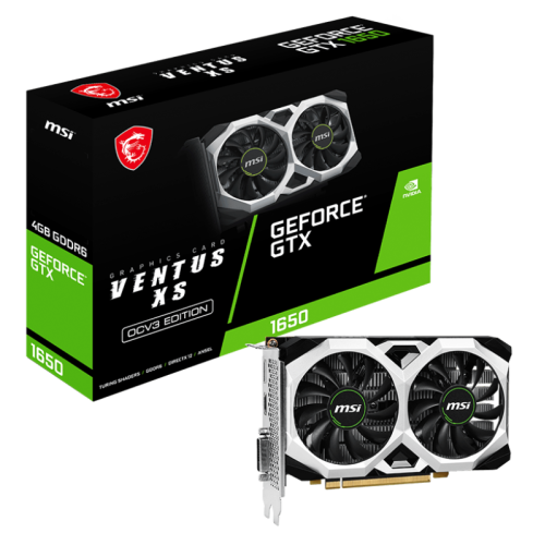 Видеокарта MSI GeForce GTX 1650 D6 VENTUS XS OCV3 