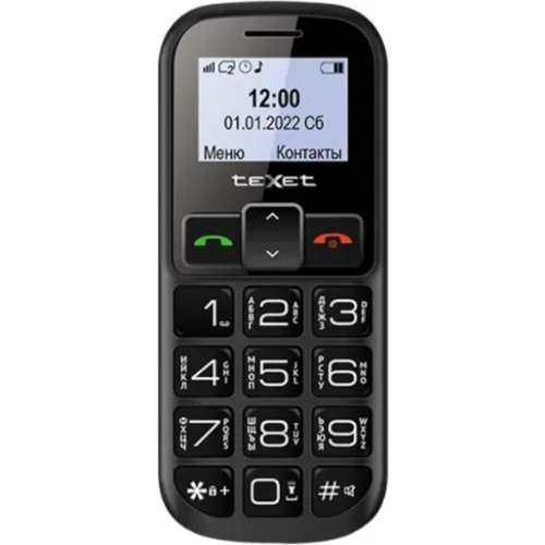 Сотовый телефон TEXET TM-B322 черно-красный
