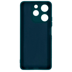 Бампер Tecno Spark 10 Pro 4G ZIBELINO Soft Matte темно-зеленый с микрофиброй