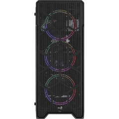 Корпус Aerocool Ore Saturn FRGB-G-BK-v1 черный без БП ATX 3x120mm 2xUSB2.0 1xUSB3.0 audio bott PSU ORE FRGB-G-BK-V1