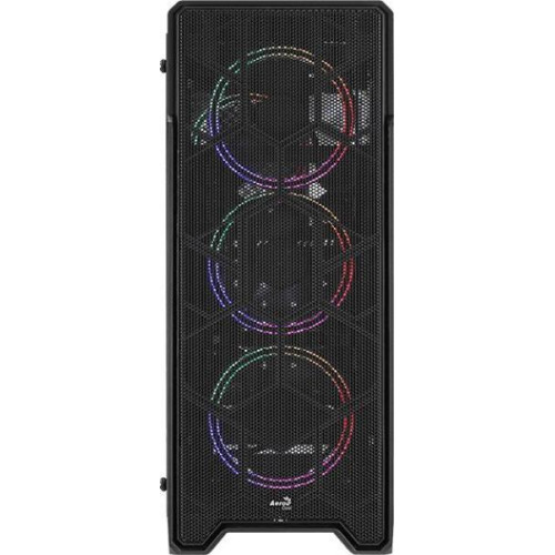 Корпус Aerocool Ore Saturn FRGB-G-BK-v1 черный без БП ATX 3x120mm 2xUSB2.0 1xUSB3.0 audio bott PSU ORE FRGB-G-BK-V1