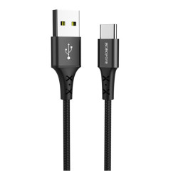 Кабель USB 2.0 A вилка - Type C 1 м Borofone BX20 нейлон (Black)
