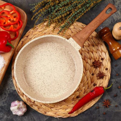 Сковорода ГУРМАН Estima бежевая ГМ2001 ЭБИ индукция 20см