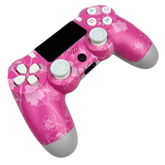 Геймпад Dualshock 4 для PS 4 (розовый цветок)