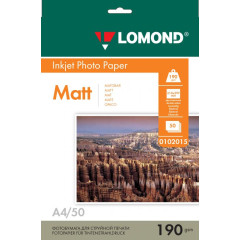 Бумага LOMOND A4 190г/м2/50л. матовое (0102015)