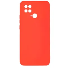 Бампер Xiaomi Poco C40 4G ZIBELINO Soft Matte красный с микрофиброй
