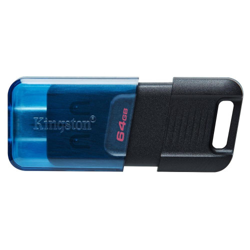 Карта USB3.2 64 GB Kingston DataTraveler 80 M DT80M/64GB Type C черный
