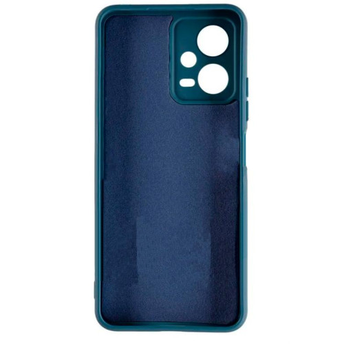 Бампер Xiaomi Redmi Note 12 5G/Poco X5 5G ZIBELINO Soft Matte синий с микрофиброй