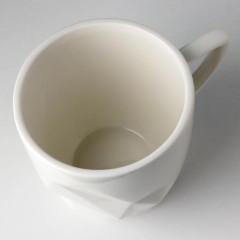 Кружка 350 мл., керамика, Дорого внимание «Мрамор» бело-синяя (6776523)