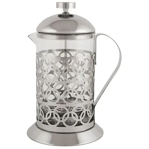 Френч-пресс 800 мл. MALLONY OLIMPIA, T046-800ML, нерж/стекло (950092)(333752)