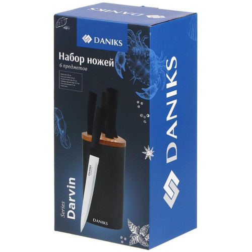 Набор ножей DANIKS, Darvin, 6пр., YW-A515/YW-A440 (456535)