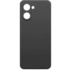 Бампер Realme C33 Borasco Microfiber Case черный