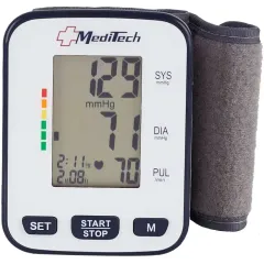 Тонометр автоматический MediTech МТ-60 на запястье, белый/синий