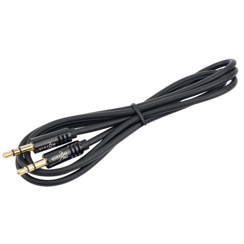 Кабель Jack вилка - Jack вилка 1 м Vixion VX-20 1m PRO силиконовый черный