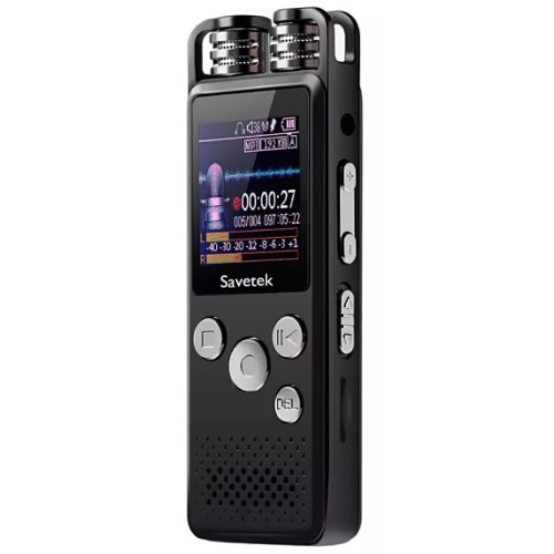Диктофон SAVETEK GS-R07 16 Gb датчиком звука 