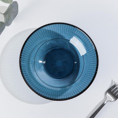 Салатник стекло Luminarc Идиллия Лондон Топаз «Луиз», круглый, синий, 16 см (7127158)