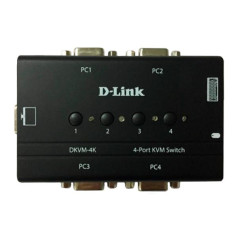 Коммутатор KVM 4-х портовый D-Link DKVM-4K PS/2