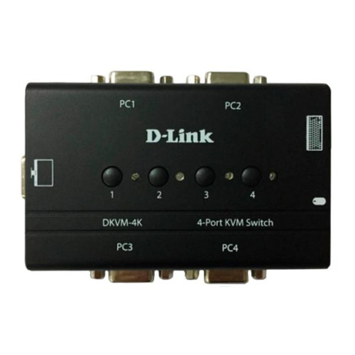 Коммутатор KVM 4-х портовый D-Link DKVM-4K PS/2