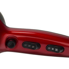 Фен POLARIS PHD 2077i красно-черный