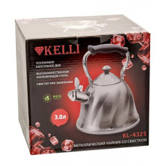 Чайник со свистком KELLI KL-4325, 3 л.