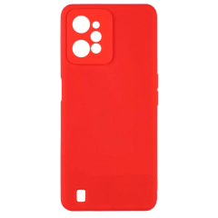 Бампер Realme C31 ZIBELINO Soft Matte красный с микрофиброй