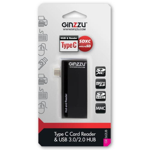 Карт-ридер Ginzzu GR-562UB