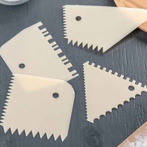 Набор кондитерских шпателей Доляна, 4 шт.(4021338)