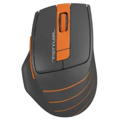 Мышь A4 Fstyler FG30S серый/оранжевый оптическая (2000dpi) беспроводная USB (*7)