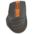 Мышь A4 Fstyler FG30S серый/оранжевый оптическая (2000dpi) беспроводная USB (*7)
