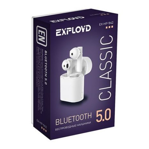 Гарнитура Bluetooth EXPLOYD EX-HP-942 белый