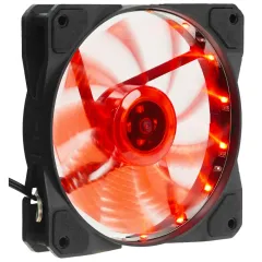 Кулер корпус 120x120x25 Digma DFAN-LED-RED 3-pin 4-pin (Molex) 23dB 115gr Ret
