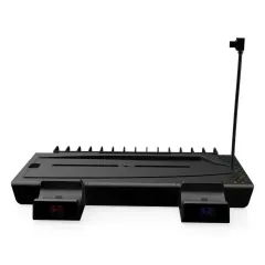 Зарядная док станция lyaMaDi для Sony PS5 Slim c охлаждением, подсветкой, черная