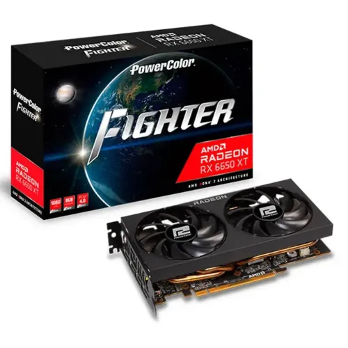 Видеокарта PowerColor AMD Radeon RX 6650 XT 8 Gb  FIGHTER [AXRX 6650 XT 8GBD6-3DH]