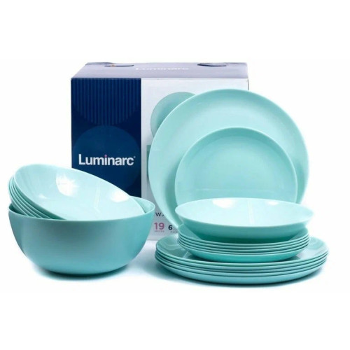 Набор столовый LUMINARC Diwali Light Turquoise, 19 пр. (P2947)
