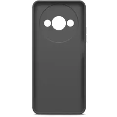 Бампер Xiaomi Redmi A3 Borasco Microfiber Case черный