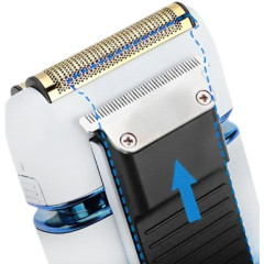 Бритва (шейвер) VGR V-362, бело-голубой