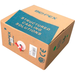 Кабель витая пара UTP 4 Pairs cat 5E 305m solid CCA 305м красный