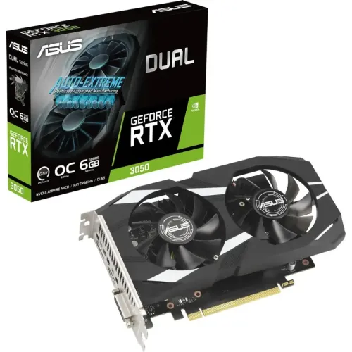 Видеокарта Asus RTX3050 6Gb DUAL 128bit 