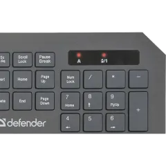 Клавиатура + мышь Defender Berkeley C-925 беспроводной черный (45925) 