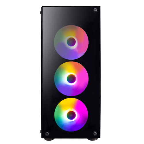Корпус 1STPlayer FIRE DANCING V3-B MidiTower ATX LED (V3-B-4F1)