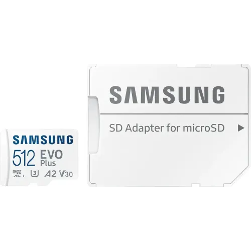 Карта micro-SD 512 GB SAMSUNG EVO PLUS Class10 UHS-I U3 (MB-MC512KA/EU)