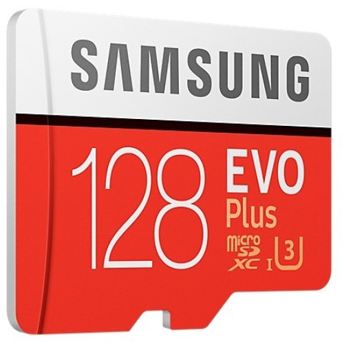 Карта micro-SD 128 GB Samsung MB-MC128KA/RU(EU) EVO PLUS + adapter Class