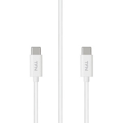 Кабель USB 2.0 Type C - Type C 1 м TFN ,TFN-CUSBCUSB1MTPWH TPE white