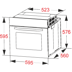 Духовка электрическая ATLAN 1 FCL 624 AA RBK