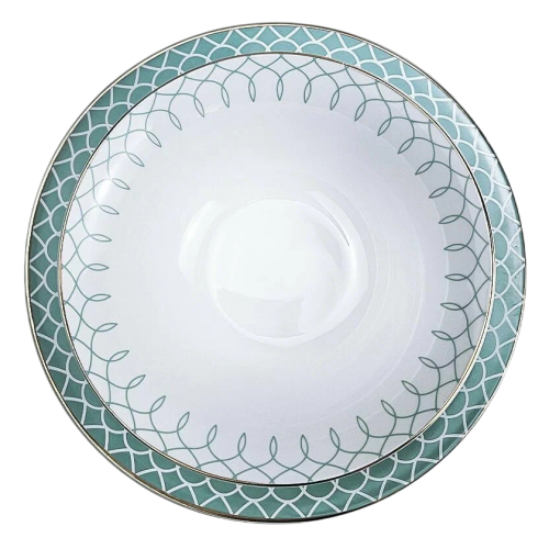 Набор столовый MONTSERRAT Porcelain, фарфор, белый/голубой, 24 пр.