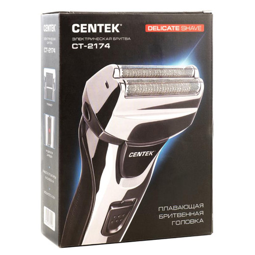 Бритва CENTEK CT-2174 черный/хром